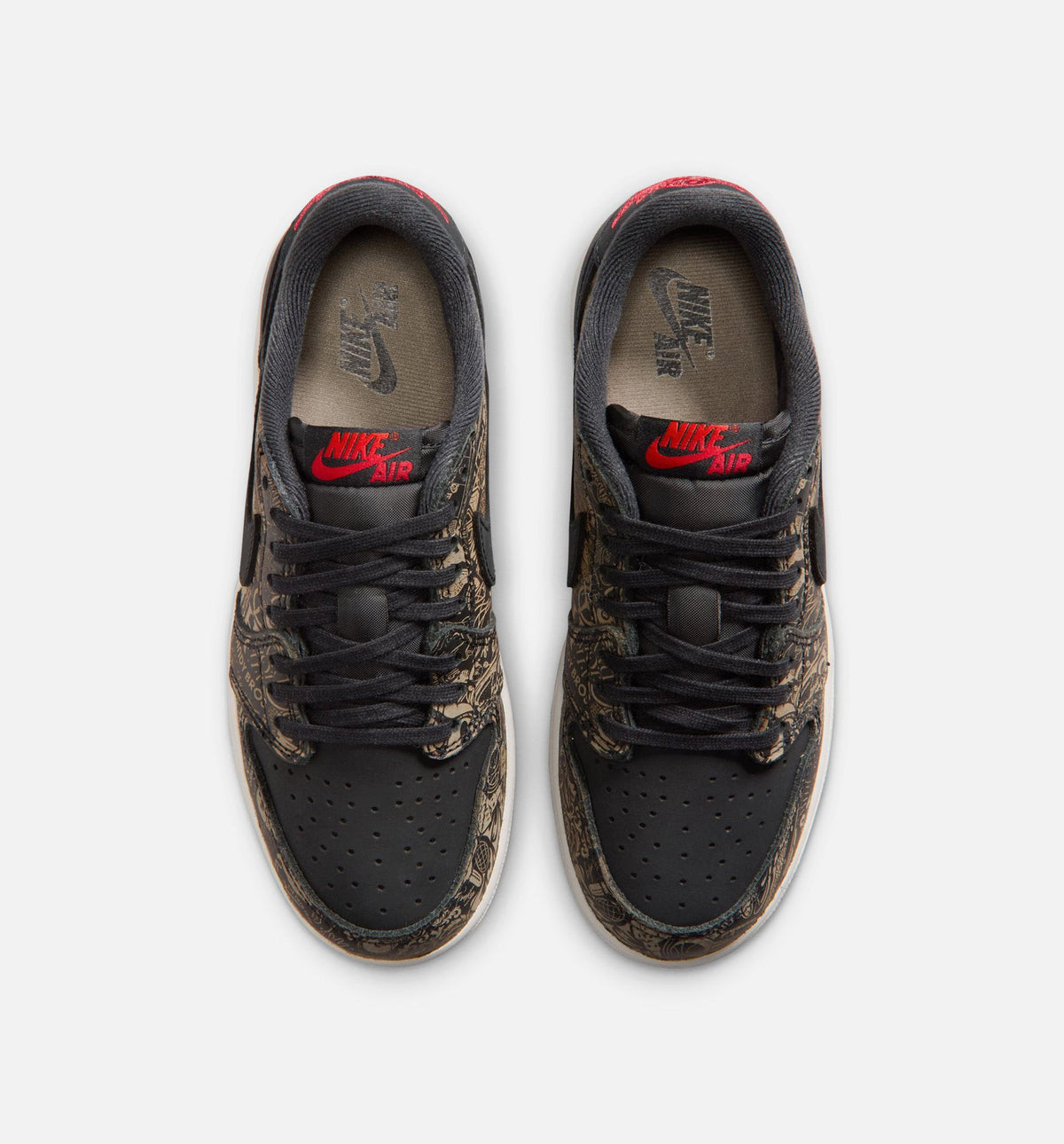 Air Jordan 1 Retro Low OG Laser Black and Varsity Red – Grade School Lifestyle Shoe in Black/Varsity Red/Summit White