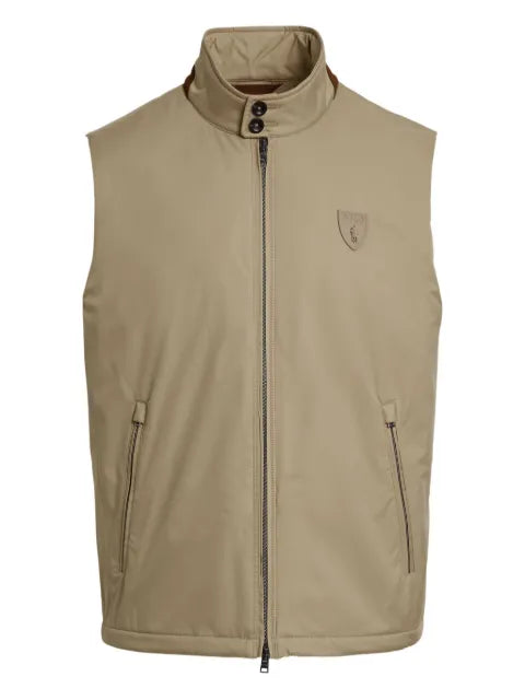 Polo Ralph Lauren zip-fastening logo-plaque vest