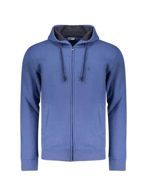 COVERI MOVING zip-up drawstring hoodie