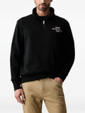 Gant logo-embroidered half-zip sweatshirt