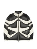 THUG CLUB quilted panelled padded jacket