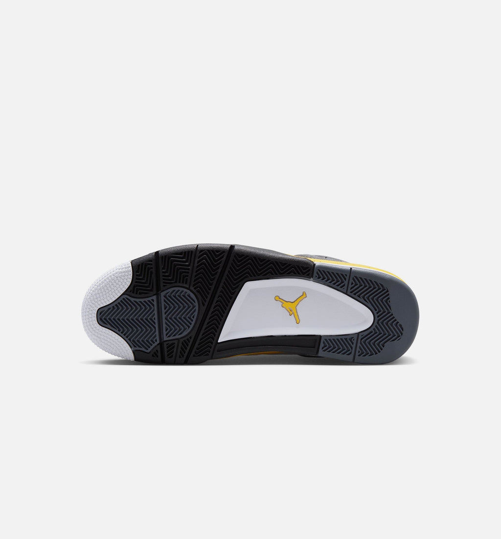 Air Jordan 4 Retro 'Rare Air Tour Yellow' - Men's Lifestyle Sneaker (White/Dark Blue Grey/Black/Tour Yellow)