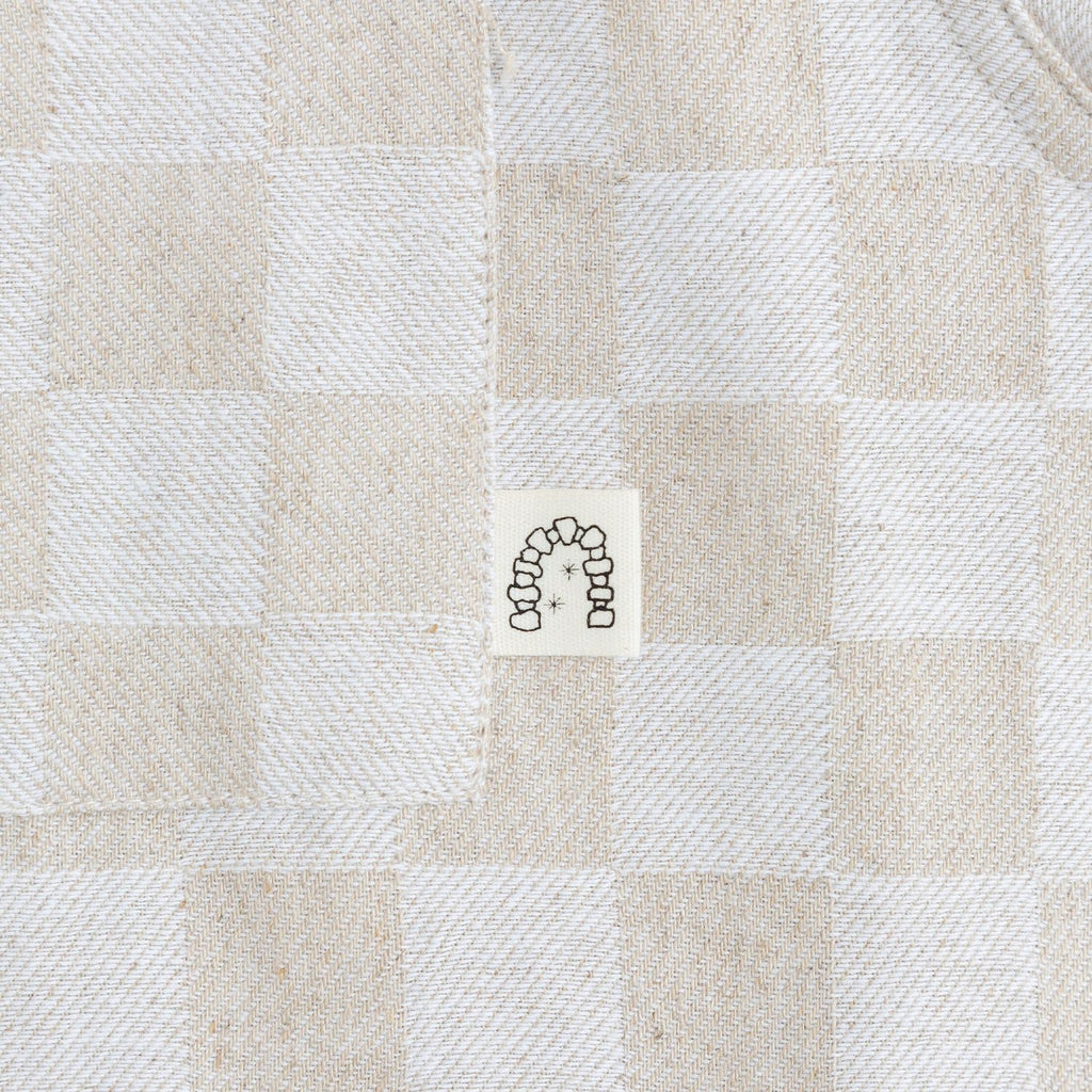 Heresy Trellis Revere Shirt: Ecru Check