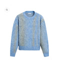 Brushed Blue Knitted Sweater
