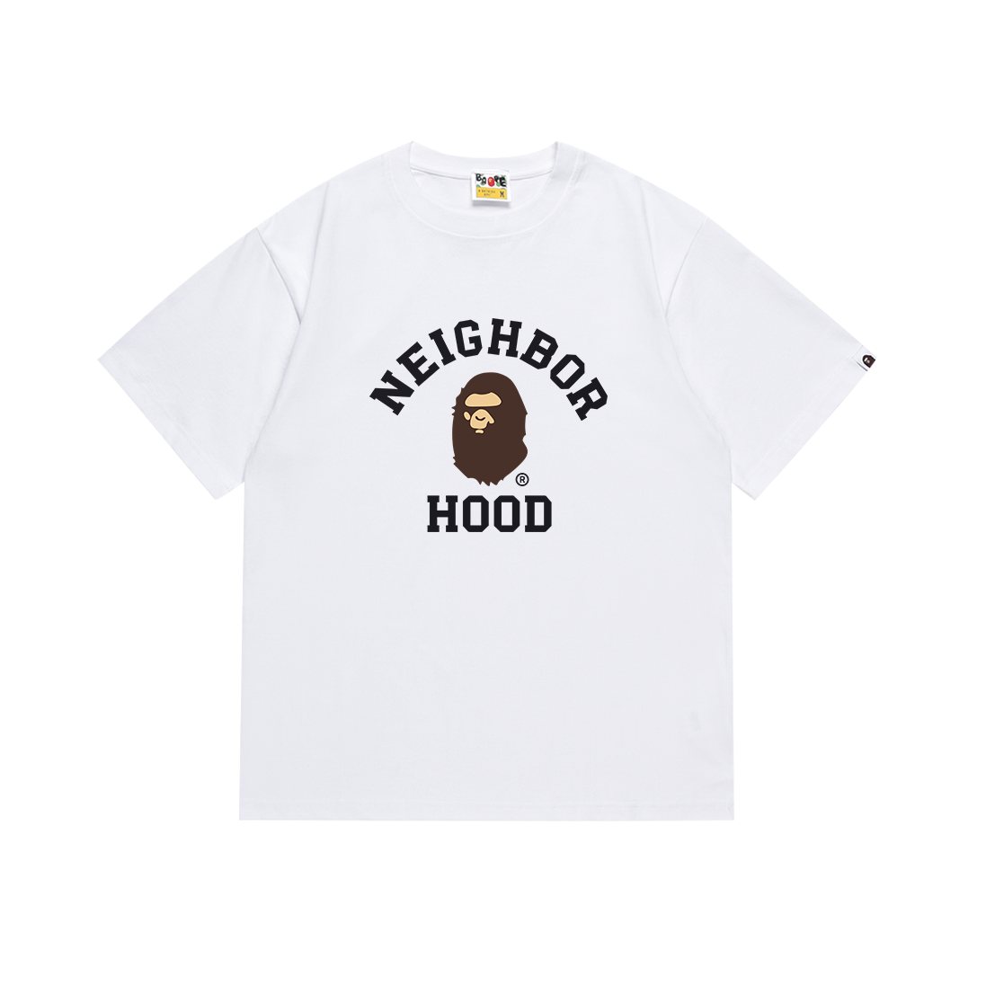BAPE Neighborhood Hood Ape Head Graphic T-Shirt