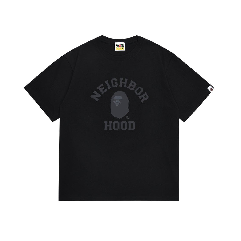 BAPE Neighborhood Hood Ape Head Graphic T-Shirt