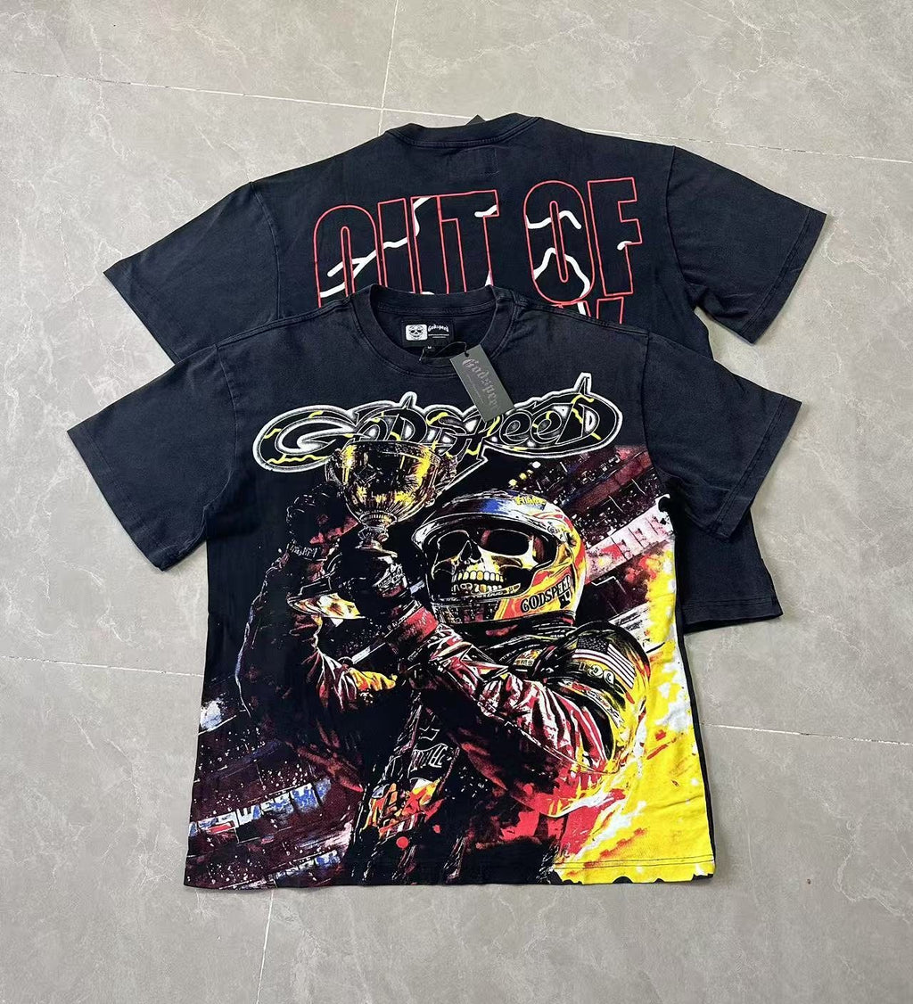 Godspeed Racer Skull Graphic T-Shirt