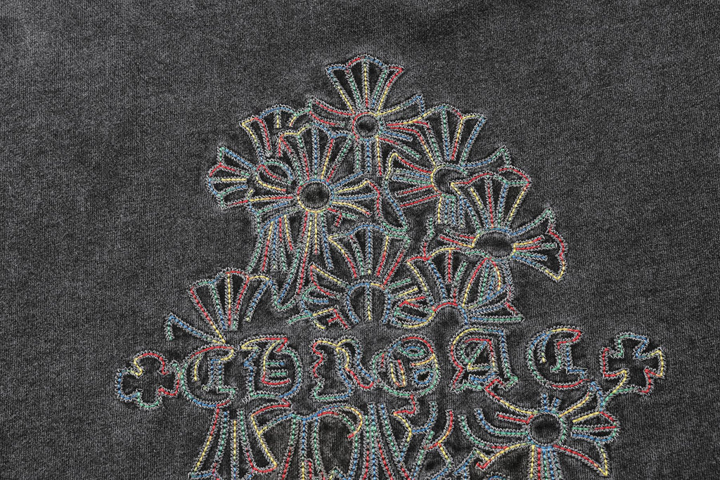 Chrome Hearts Cross Motif Embroidered Crewneck Sweatshirt
