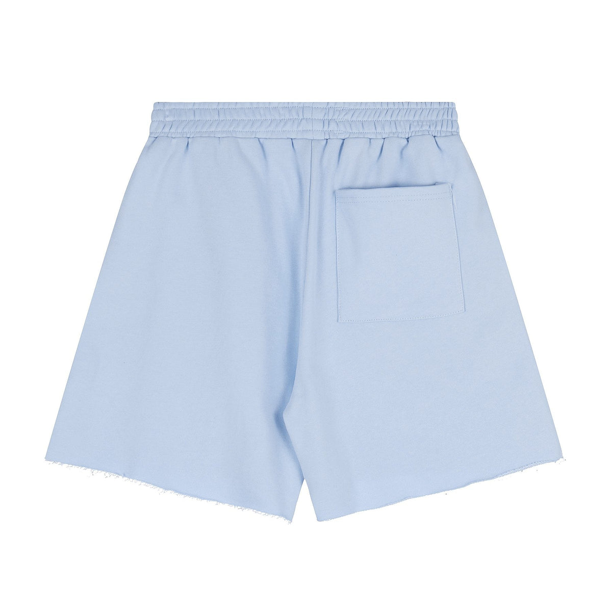 Sp5der Raised Graphic Raw Hem Shorts