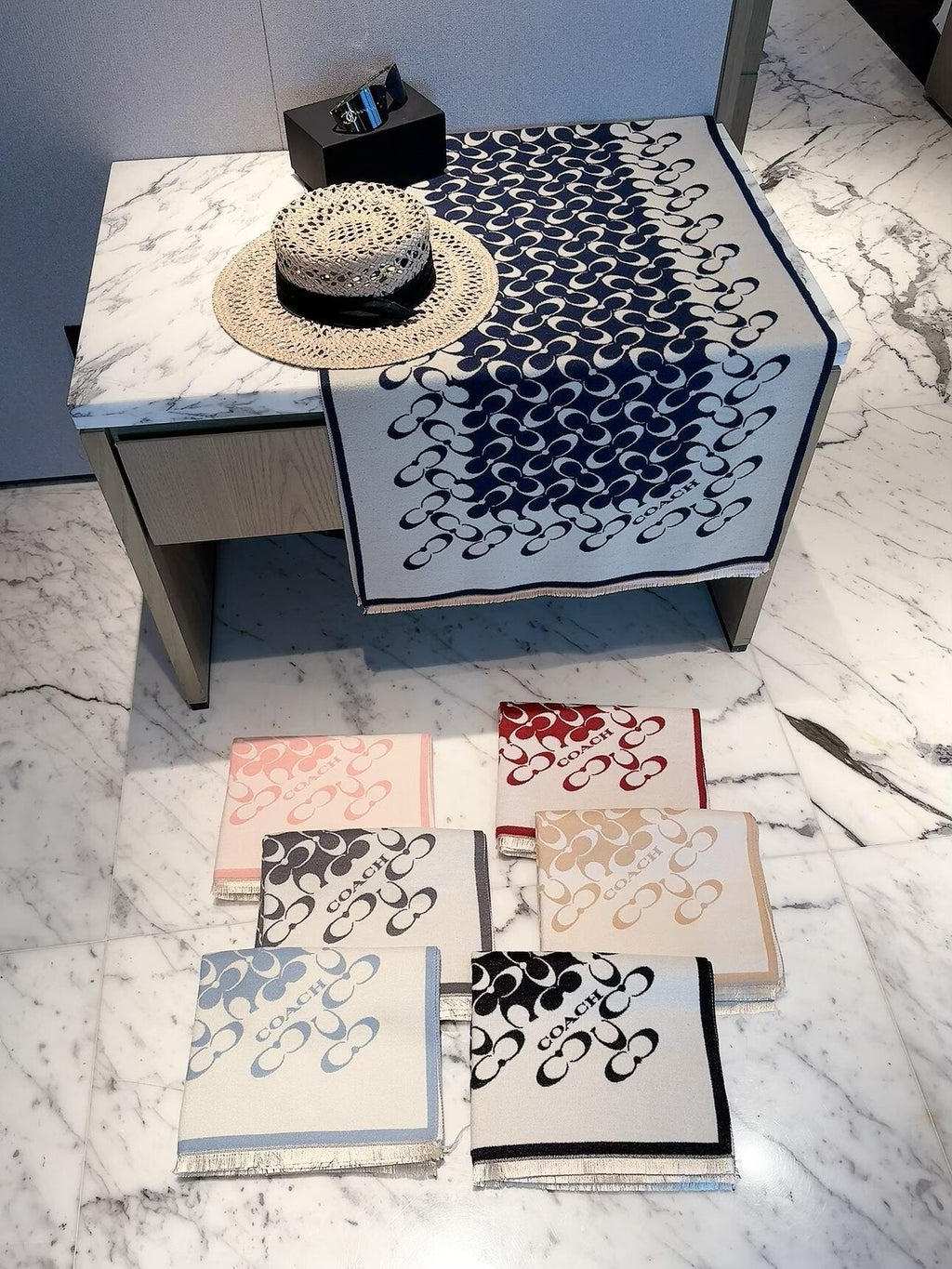 Coach Style Signature C Print Scarf
