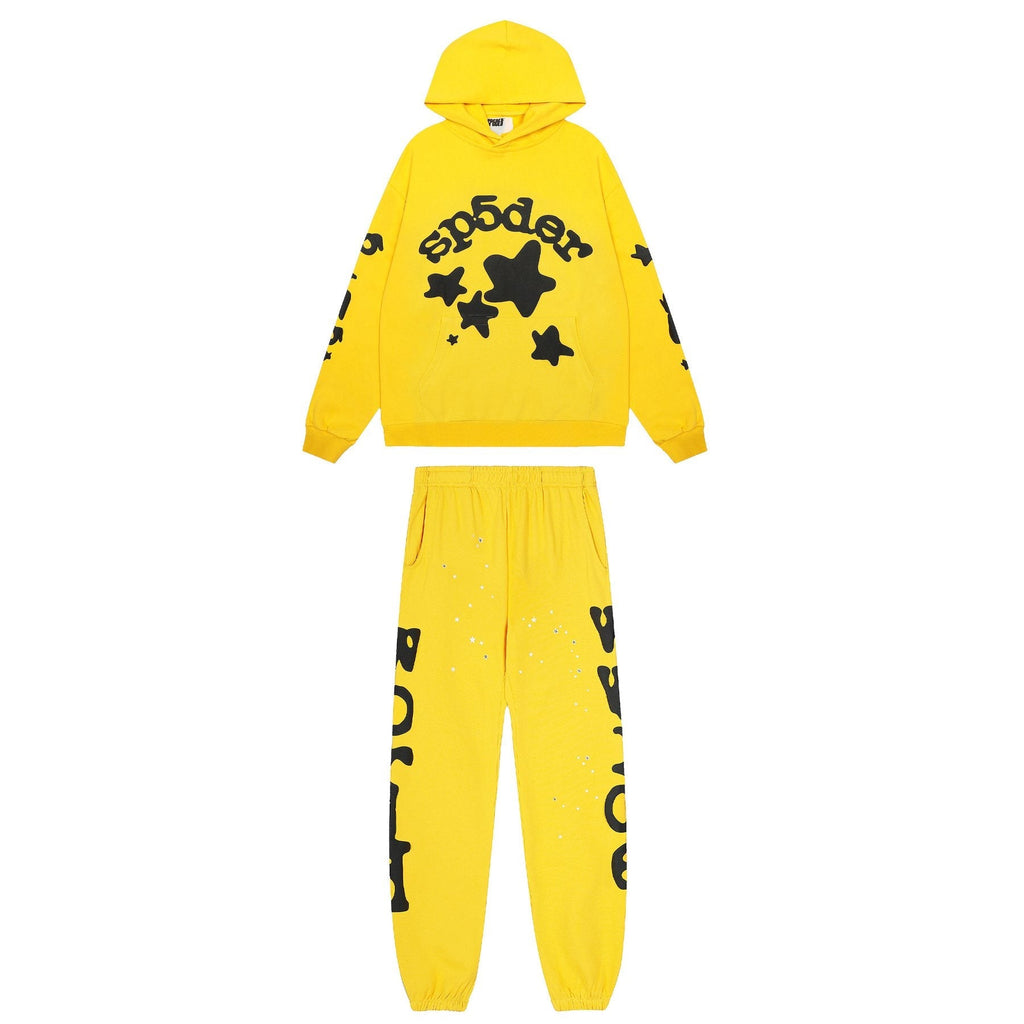 Sp5der Star Graphic Hoodie & Jogger Matching Set