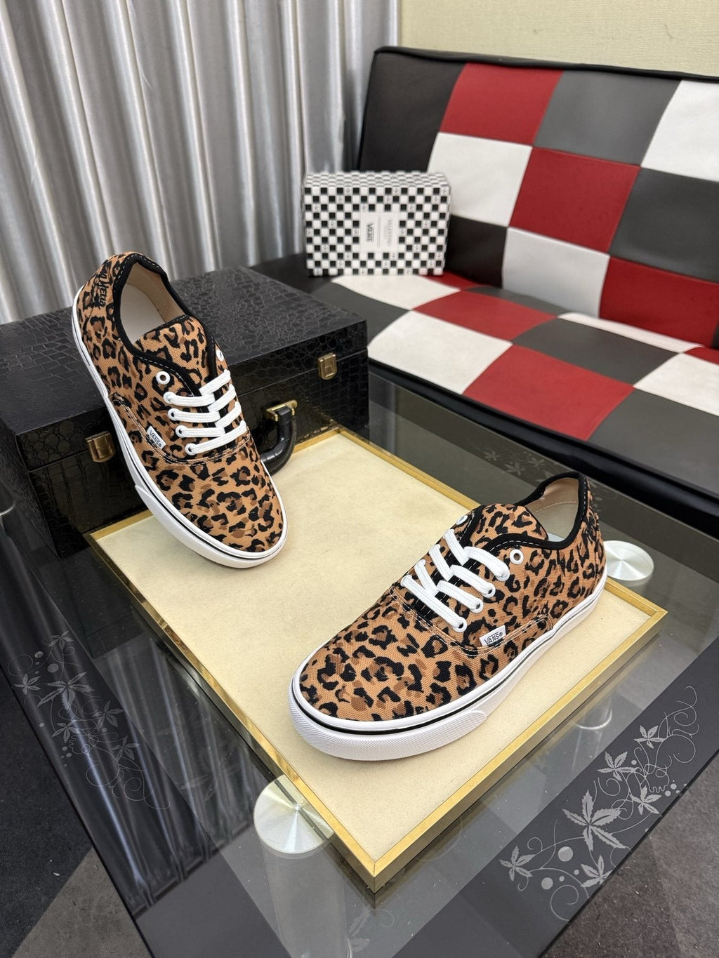 Vans Leopard Print Low-Top Sneakers
