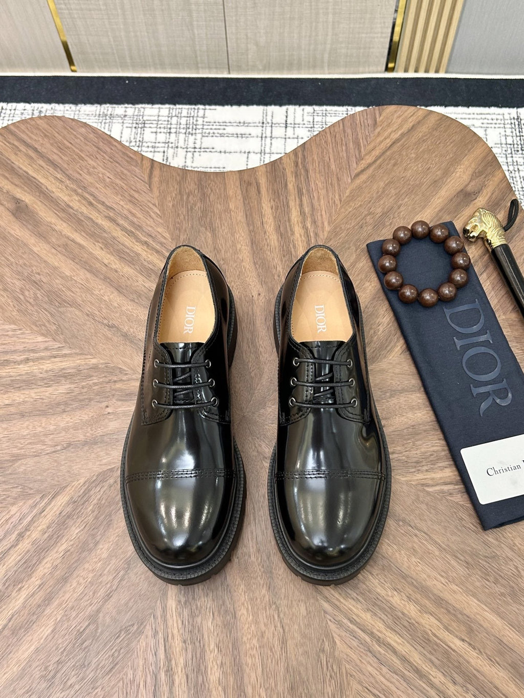 Dior Lug Sole Lace-Up Dress Shoes