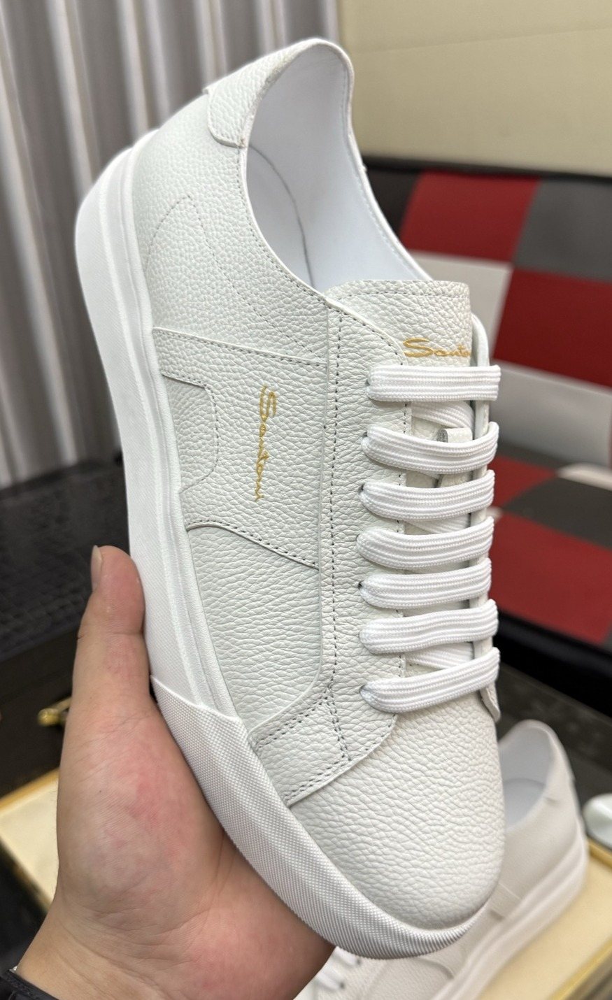 Santoni Men's Textured Low-Top Sneakers