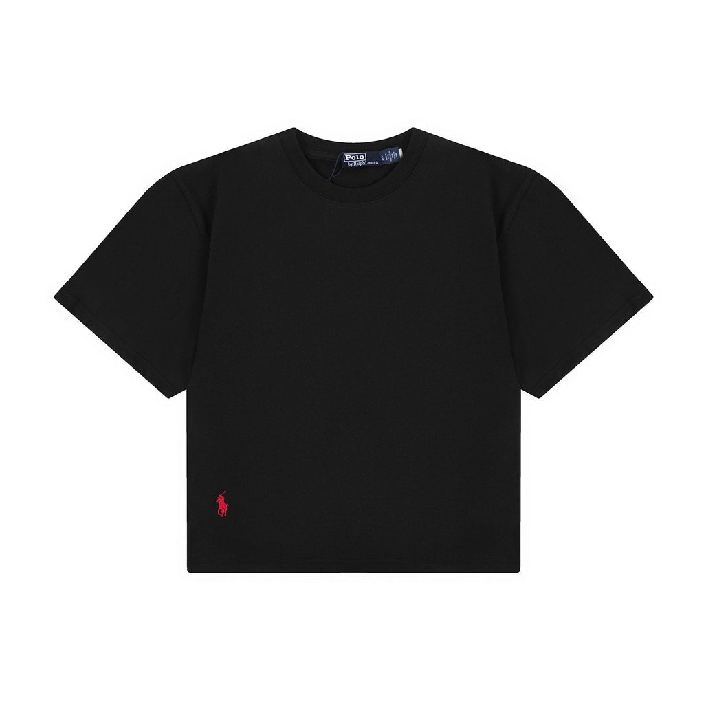 Ralph Lauren Women's Oversized Drop-Shoulder Pony Embroidered T-Shirt